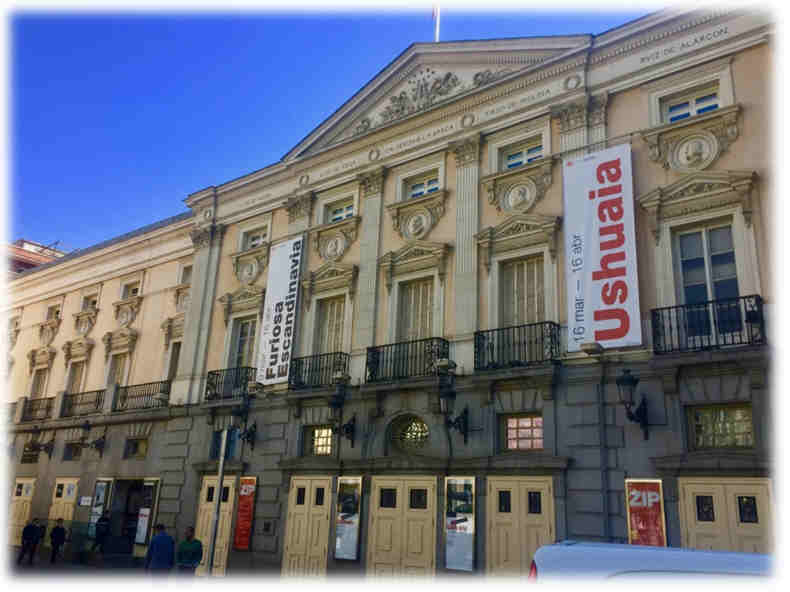 7.	Teatro Español (hasta 1845 nombrado como Teatro del Príncipe). Reforma, entre 1887 y1895, a cargo del arquitecto Román Guerrero.