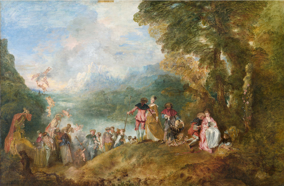 Peregrinación a la isla de Citera, 1717
